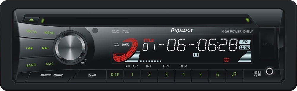 Изображение продукта PROLOGY CMD-170U cd/mp3 ресивер